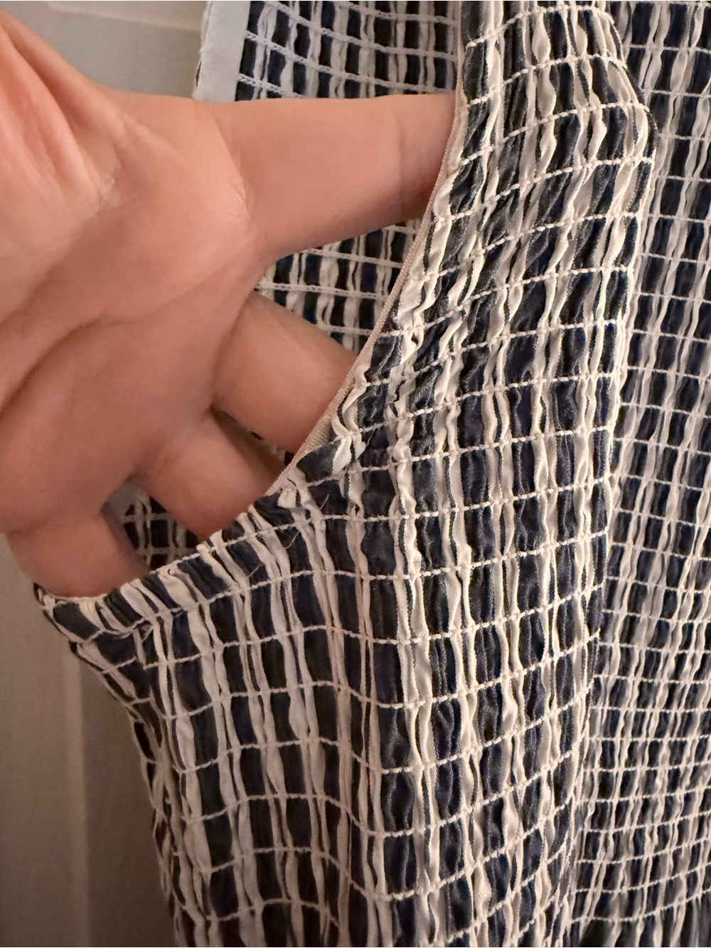 Hill House Navy & White Striped Smocked Maxi Dress - Picture 5 of 8
